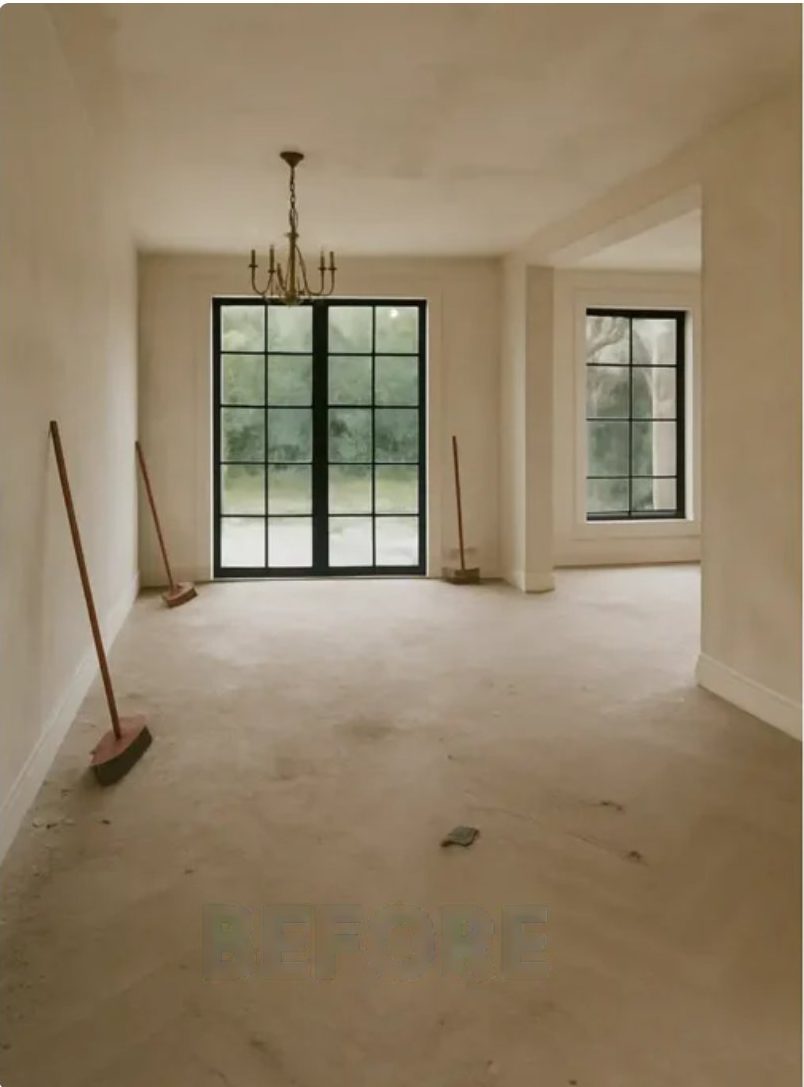 Empty room before turnaround